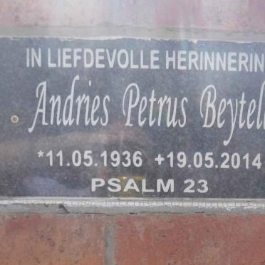 BEYTELL Andries Petrus 1936-2014