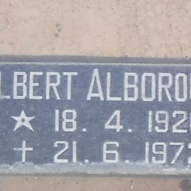 ALBOROUGH Albert 1920-1972