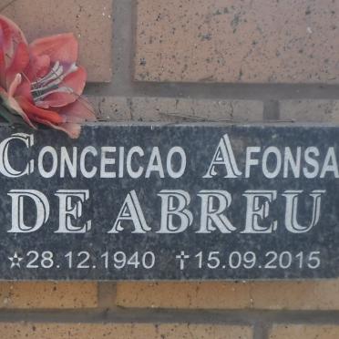 ABREU Conceicao Afonsa, de 1940-2015