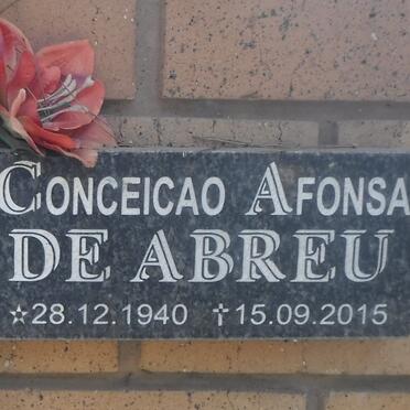 ABREU Conceicao Afonsa, de 1940-2015
