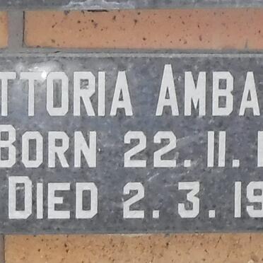 AMBANELLI Vittoria 1877-1974