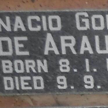 ARAUJO Inacio Gomes, de 1909-1972