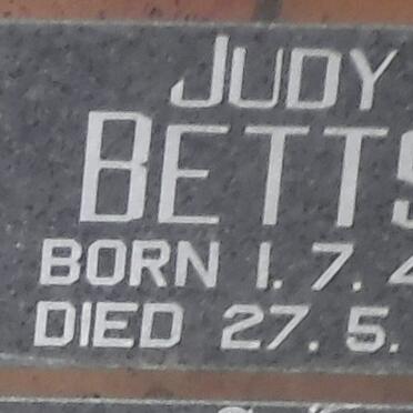 BETTS Judy 1943-1981