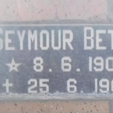 BETTS Seymour 1904-1963