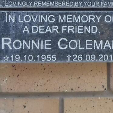 COLEMAN Ronnie 1955-2014