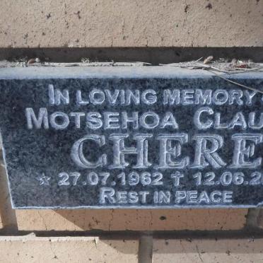 CHERE Motsehoa Claudia 1962-2014