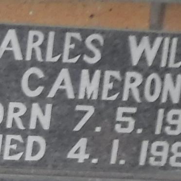 CAMERON Charles William 1962-1985