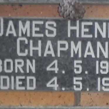 CHAPMAN James Henry 1940-1981
