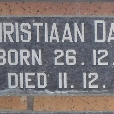 DANIEL Christiaan 1968-1980