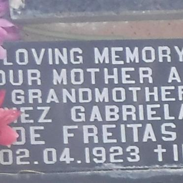 FREITAS Inez Gabriela, de 1923-2004