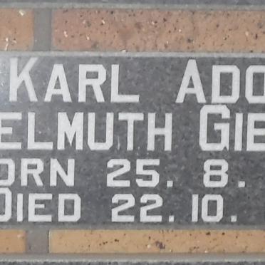 GIERTH Karl Adolf Helmuth 1908-1962