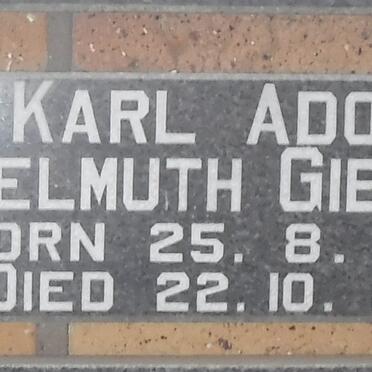 GIERTH Karl Adolf Helmuth 1908-1962