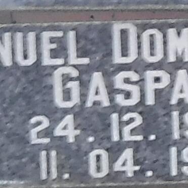 GASPAR Manuel Domingues 1946-1993