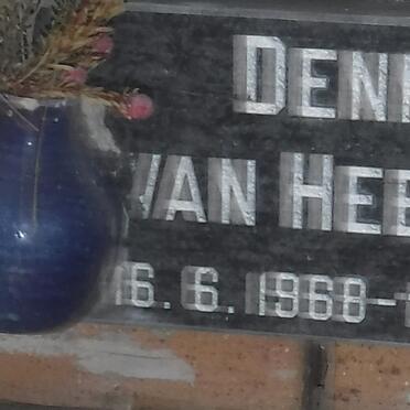 HEERDEN Dennis, van 1968-2010
