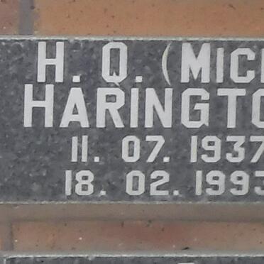 HARINGTON H.O. 1937-1993