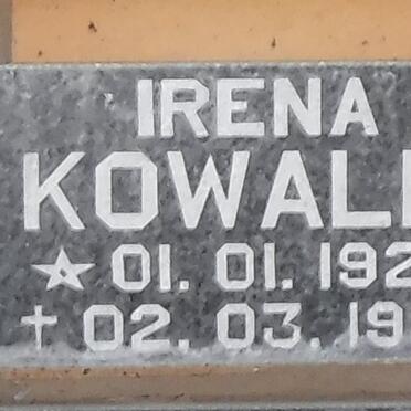KOWALIK Irena 1925-1996