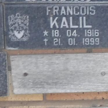 KALIL Francois 1916-1999