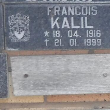 KALIL Francois 1916-1999