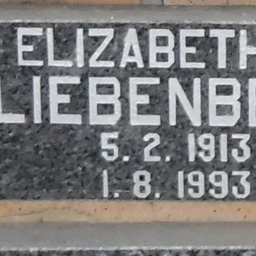LIEBENBERG Elizabeth K. 1913-1993