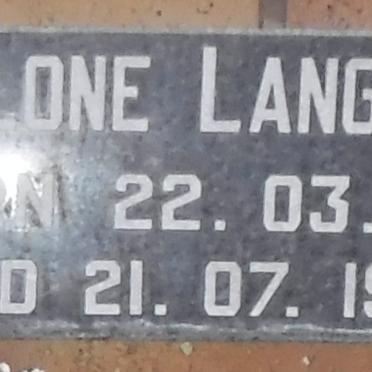 LANGFORD Athlone 1925-1984