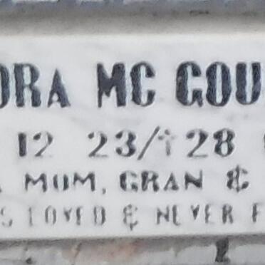 MCGOURTY Nora 1923-2006