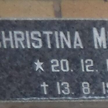 MULCAHY Christina 1914-1998