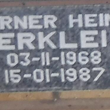 MERKLEIN Werner Heinz 1968-1987