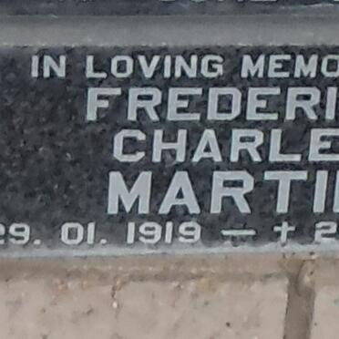 MARTIN Frederick Charles 1919-2001