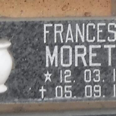 MORETTI Francesco 1916-1998