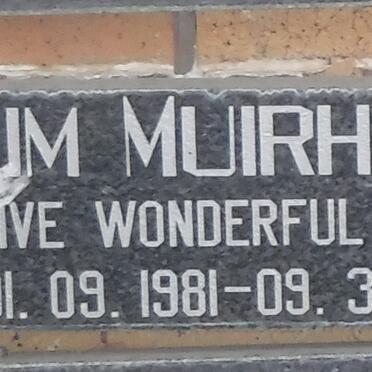 MUIRHEAD Kim 1981-1986