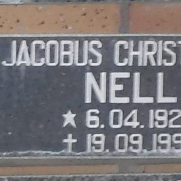 NELL Jacobus Christoffel 1922-1995
