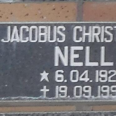NELL Jacobus Christoffel 1922-1995