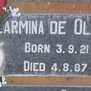 OLIVEIRA ?armina,  De 1921-1987