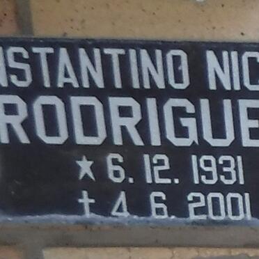 RODRIGUES Constantino N. 1931 - 2001