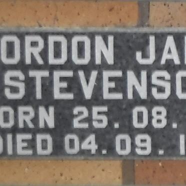 STEVENSON Gordon James 1924-1974