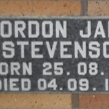 STEVENSON Gordon James 1924-1974