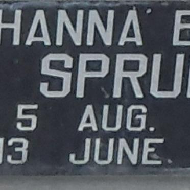 SPRUIJT Johanna Barbara 1904-2000
