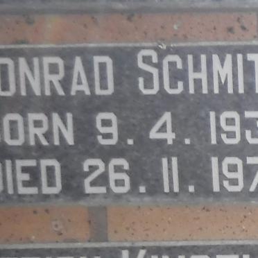 SCHMITZ Conrad 1933-1972