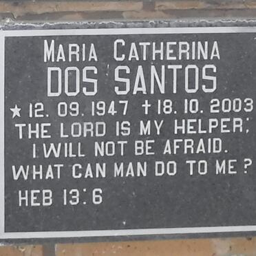 SANTOS Maria Catherina, Dos 1947-2003