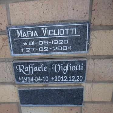 VIGLIOTTI Raffaele 1954-2012 &amp; Maria 1920-2004