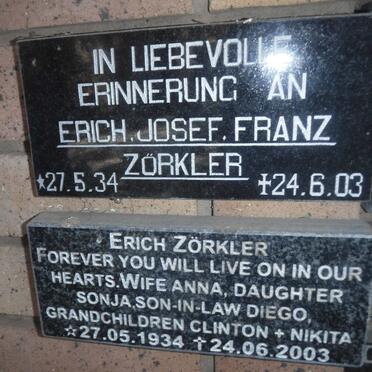 ZORKLER Erich Josef Franz 1934-2003