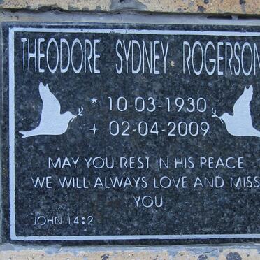 ROGERSON Theodore Sydney 1930-2009