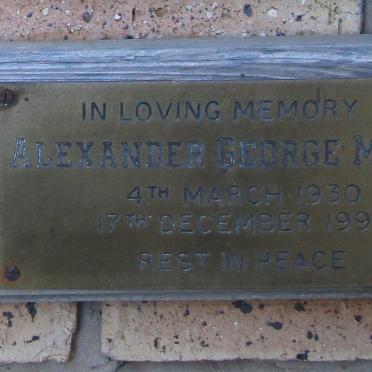 MARAIS Alexander George 1930-1995