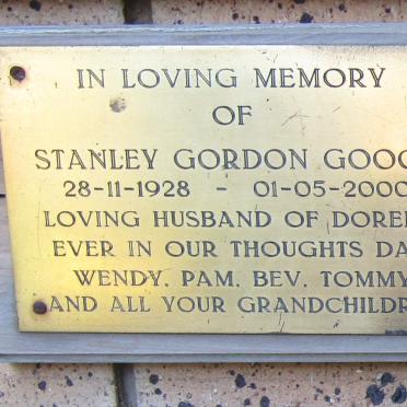 GOOCH Stanley Gordon 1928-2000