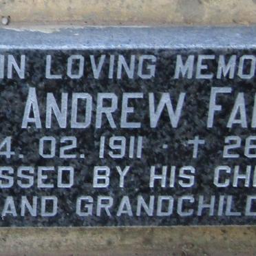 FARRE Andrew 1911-1998