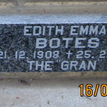 BOTES Edith Emma 1908-1996