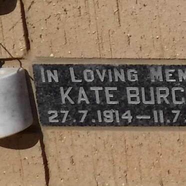 BURGER Kate 1914-1994