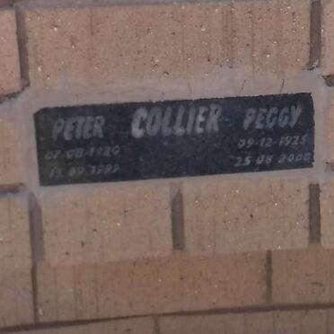 COLLIER Pieter 1929-1999 &amp; Peggy 1925-2000
