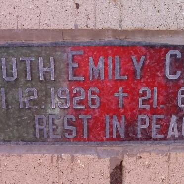 CLARK Ruth Emily 1926-2003
