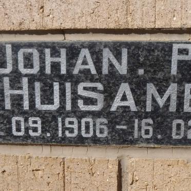 HUISAMEN Johan P.A. 1906-1985